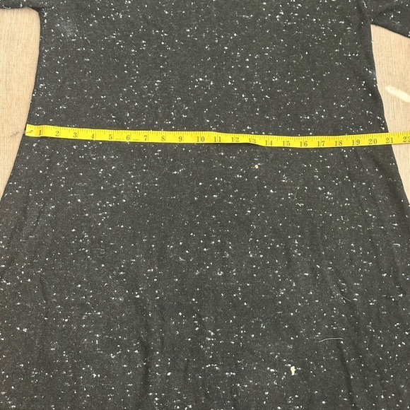 Ann Taylor Loft Gray / Black White Speckle Cutout Neck Sweater Dress Size Large - Picture 11 of 14